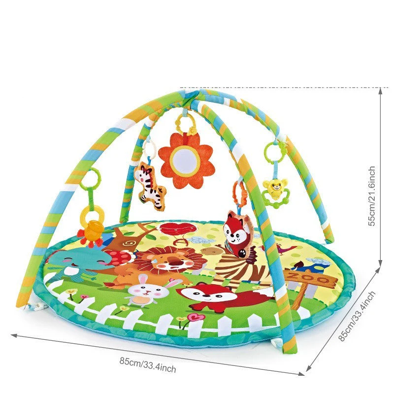 Children's Fitness Rack Game Round Blanket Crawling Floor Mat Toys - Image 2