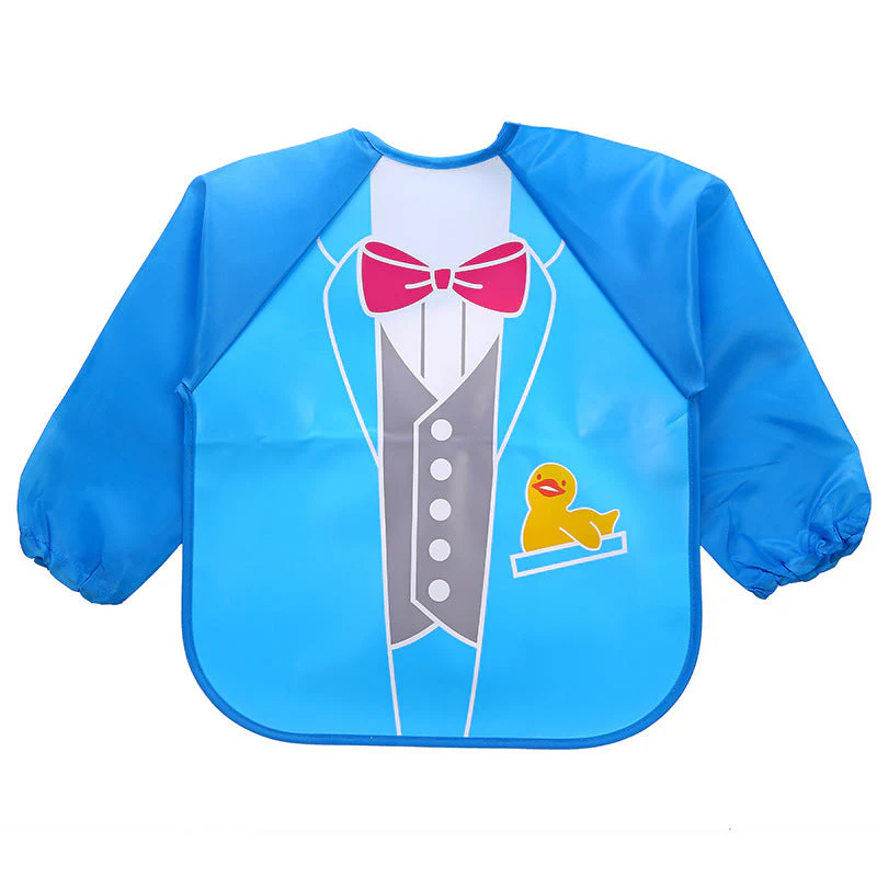Children's Gown Long Sleeve Kids Waterproof Meal Baby Apron Painting Clothes Bib Protective Clothing - Image 12