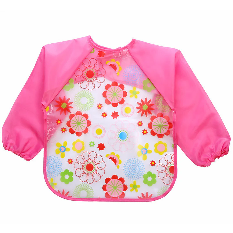 Children's Gown Long Sleeve Kids Waterproof Meal Baby Apron Painting Clothes Bib Protective Clothing - Image 14