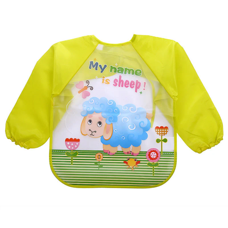 Children's Gown Long Sleeve Kids Waterproof Meal Baby Apron Painting Clothes Bib Protective Clothing - Image 15