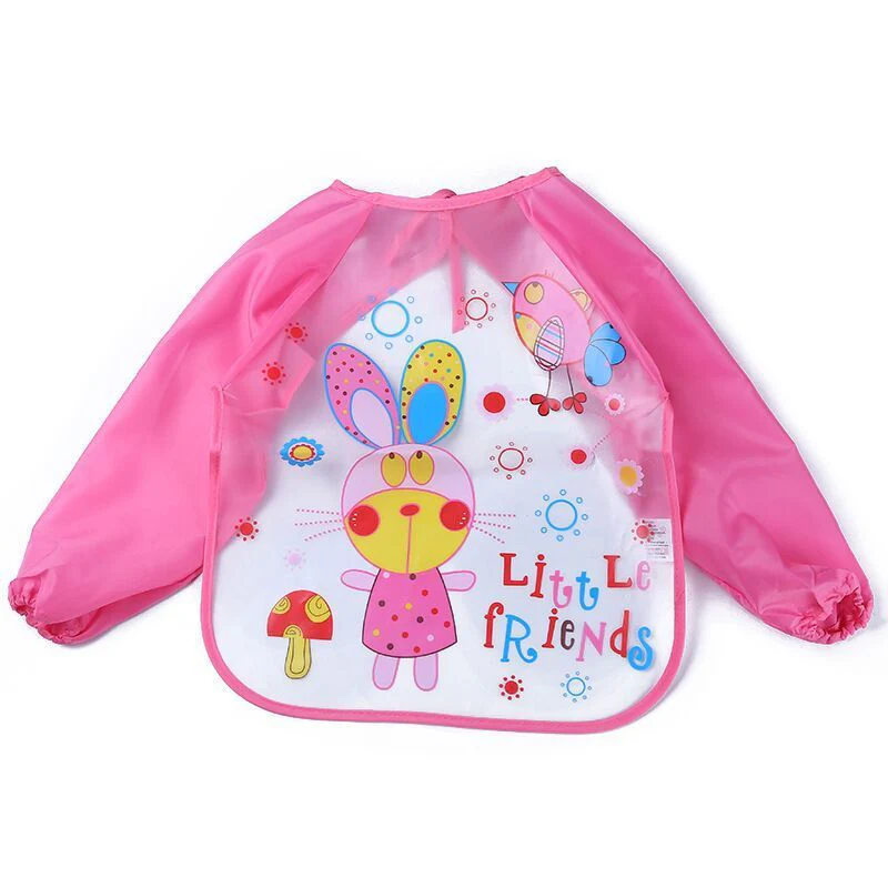 Children's Gown Long Sleeve Kids Waterproof Meal Baby Apron Painting Clothes Bib Protective Clothing - Image 19