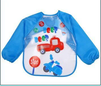 Children's Gown Long Sleeve Kids Waterproof Meal Baby Apron Painting Clothes Bib Protective Clothing - Image 4