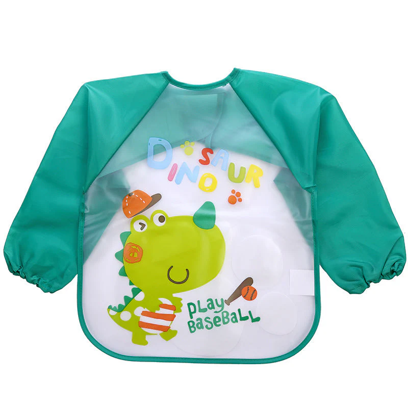 Children's Gown Long Sleeve Kids Waterproof Meal Baby Apron Painting Clothes Bib Protective Clothing - Image 6