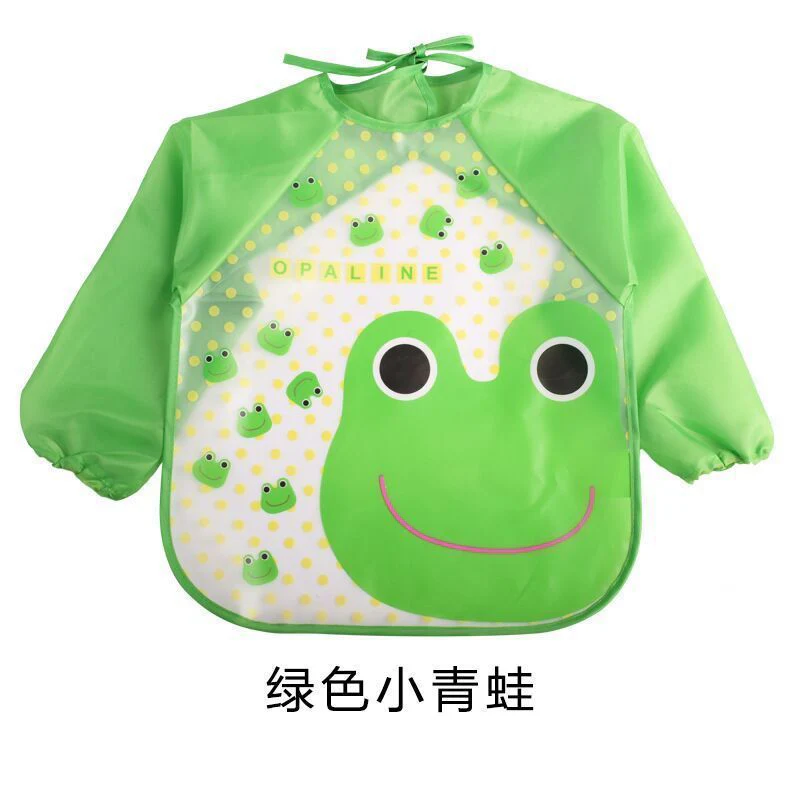 Children's Gown Long Sleeve Kids Waterproof Meal Baby Apron Painting Clothes Bib Protective Clothing - Image 7