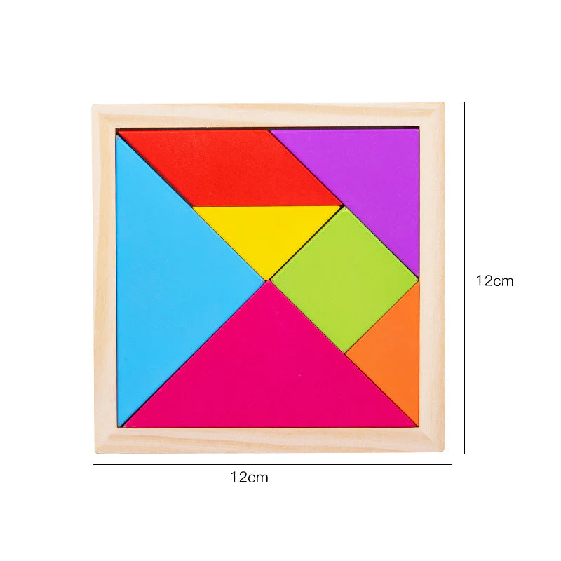 Children's Pine Tangram Early Education Patchwork Toy - Image 2