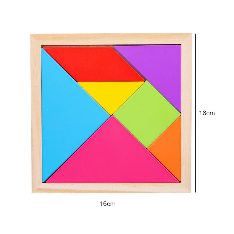 Children's Pine Tangram Early Education Patchwork Toy - Image 4