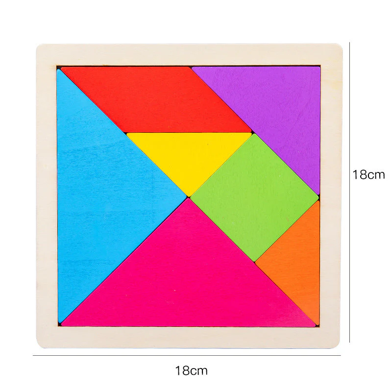 Children's Pine Tangram Early Education Patchwork Toy - Image 5