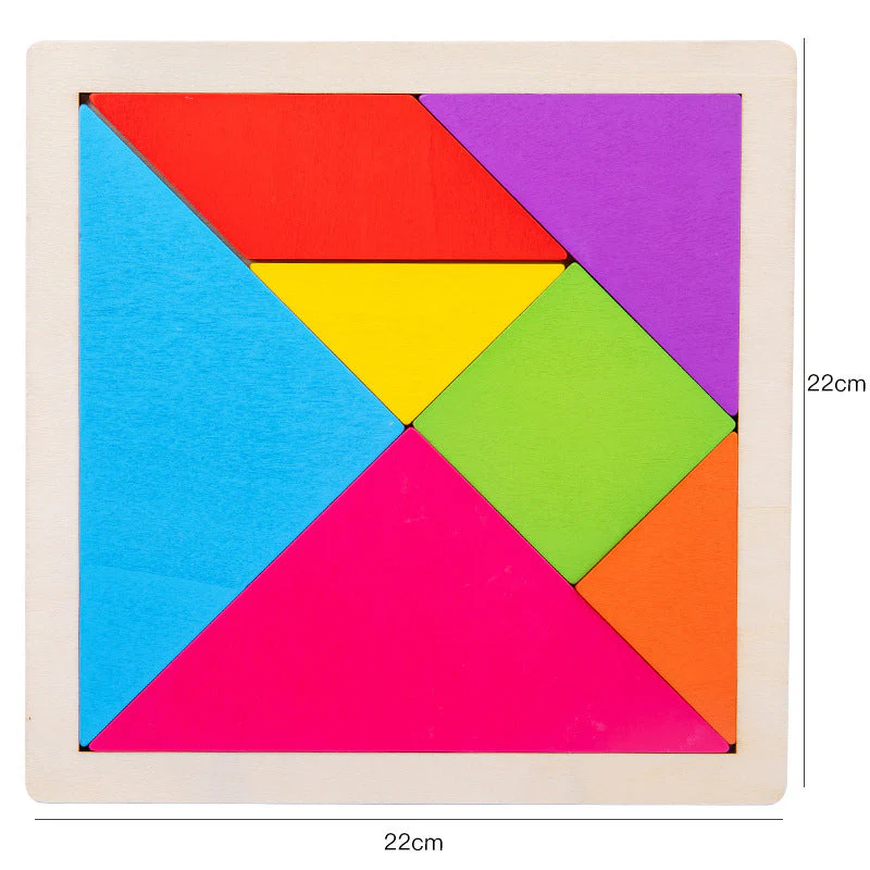 Children's Pine Tangram Early Education Patchwork Toy - Image 6