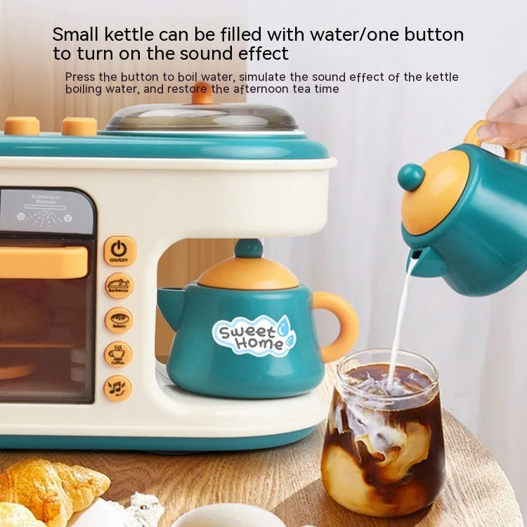 Children's Play House Kitchen Toys Simulation Kitchenware Breakfast Machine Toys - Image 2