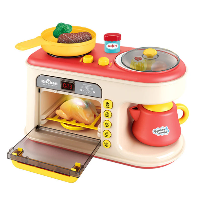 Children's Play House Kitchen Toys Simulation Kitchenware Breakfast Machine Toys - Image 3