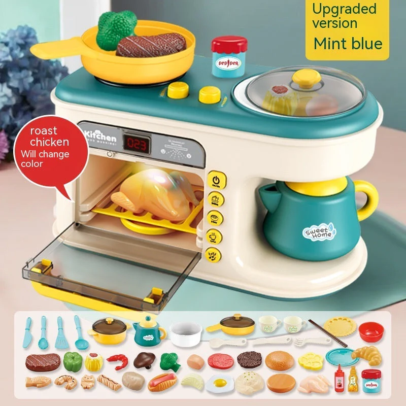 Children's Play House Kitchen Toys Simulation Kitchenware Breakfast Machine Toys - Image 5