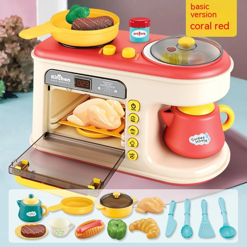 Children's Play House Kitchen Toys Simulation Kitchenware Breakfast Machine Toys - Image 6