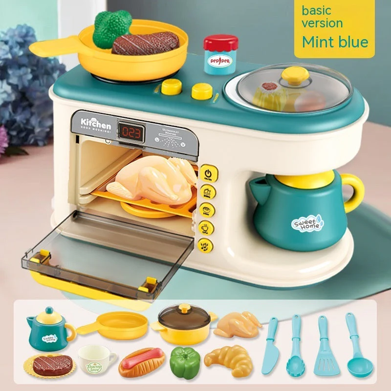 Children's Play House Kitchen Toys Simulation Kitchenware Breakfast Machine Toys - Image 7