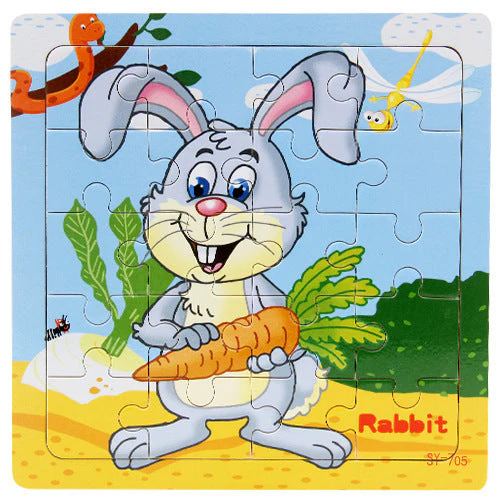 Children's poultry animal wooden puzzle - Image 10