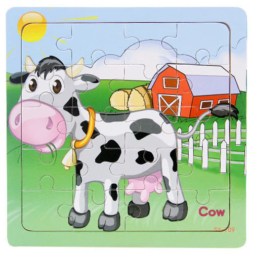 Children's poultry animal wooden puzzle - Image 13