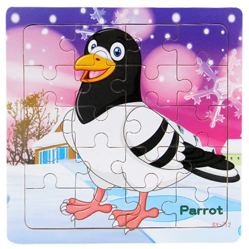 Children's poultry animal wooden puzzle - Image 14