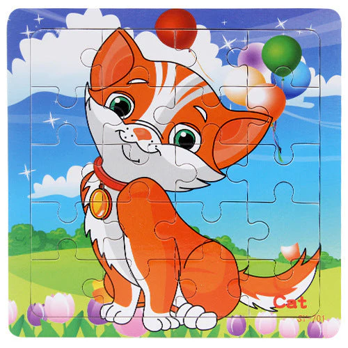 Children's poultry animal wooden puzzle - Image 17