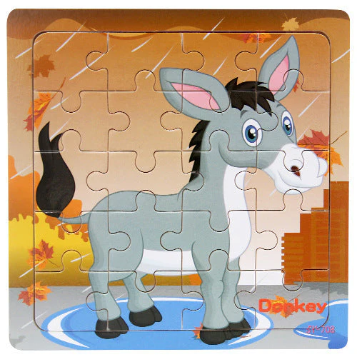 Children's poultry animal wooden puzzle - Image 18