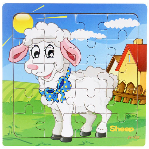 Children's poultry animal wooden puzzle - Image 8