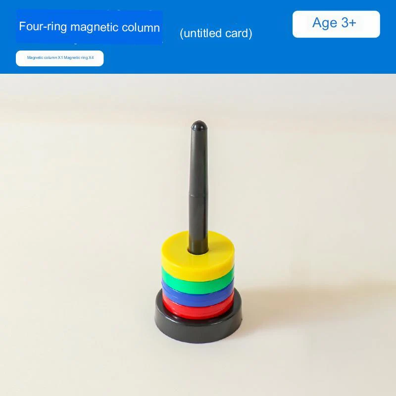 Children's Puzzle Colored Matching Magnetic Ring Toys - Image 8
