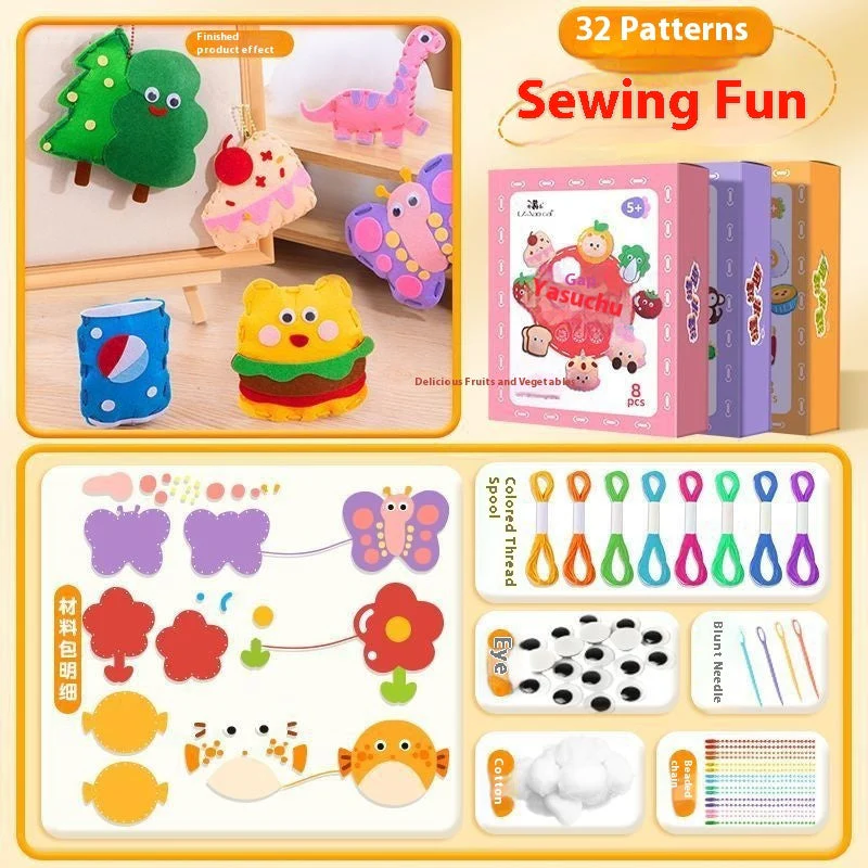 Children's Sewing Fun Toy Baby Handmade Cute Doll Pendant - Image 2