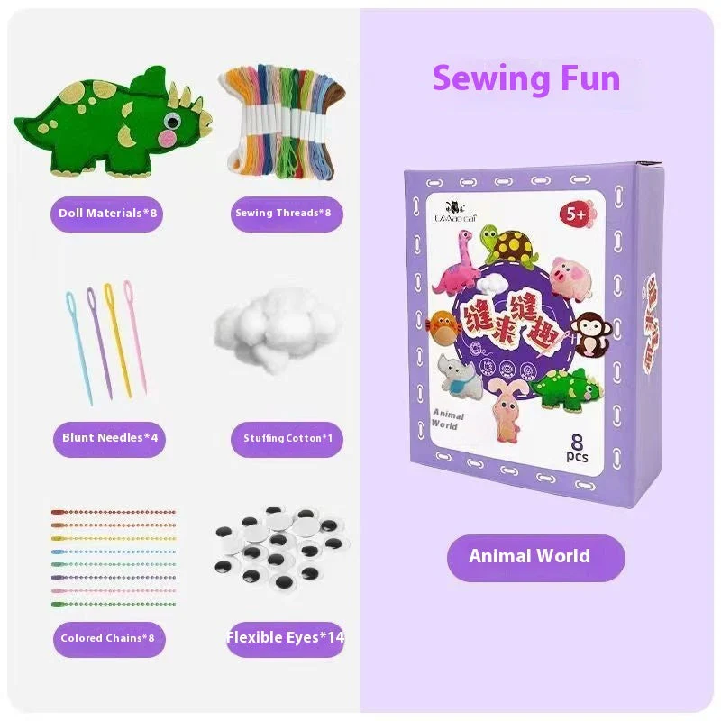 Children's Sewing Fun Toy Baby Handmade Cute Doll Pendant - Image 7