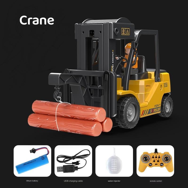Children's Simple Alloy Charging Excavator Toy Car - Image 10