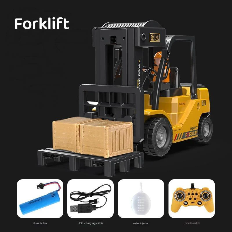 Children's Simple Alloy Charging Excavator Toy Car - Image 17