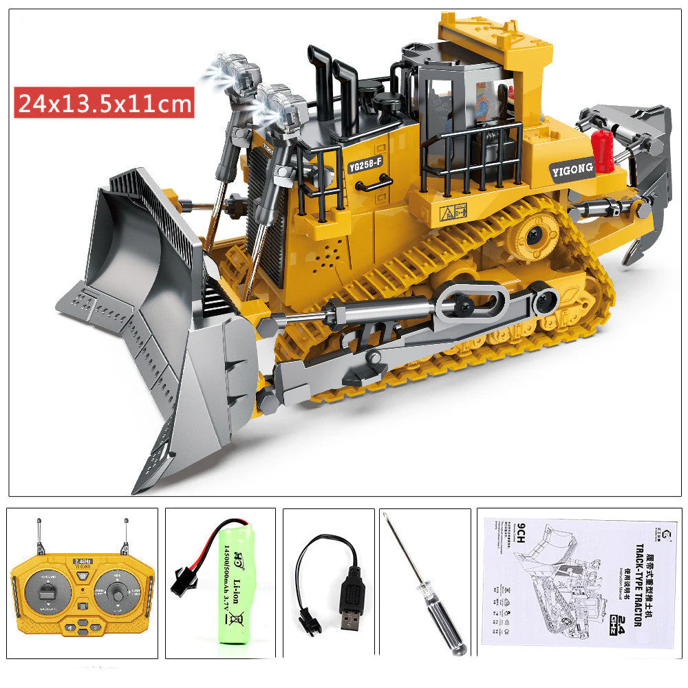 Children's Simple Alloy Charging Excavator Toy Car - Image 7