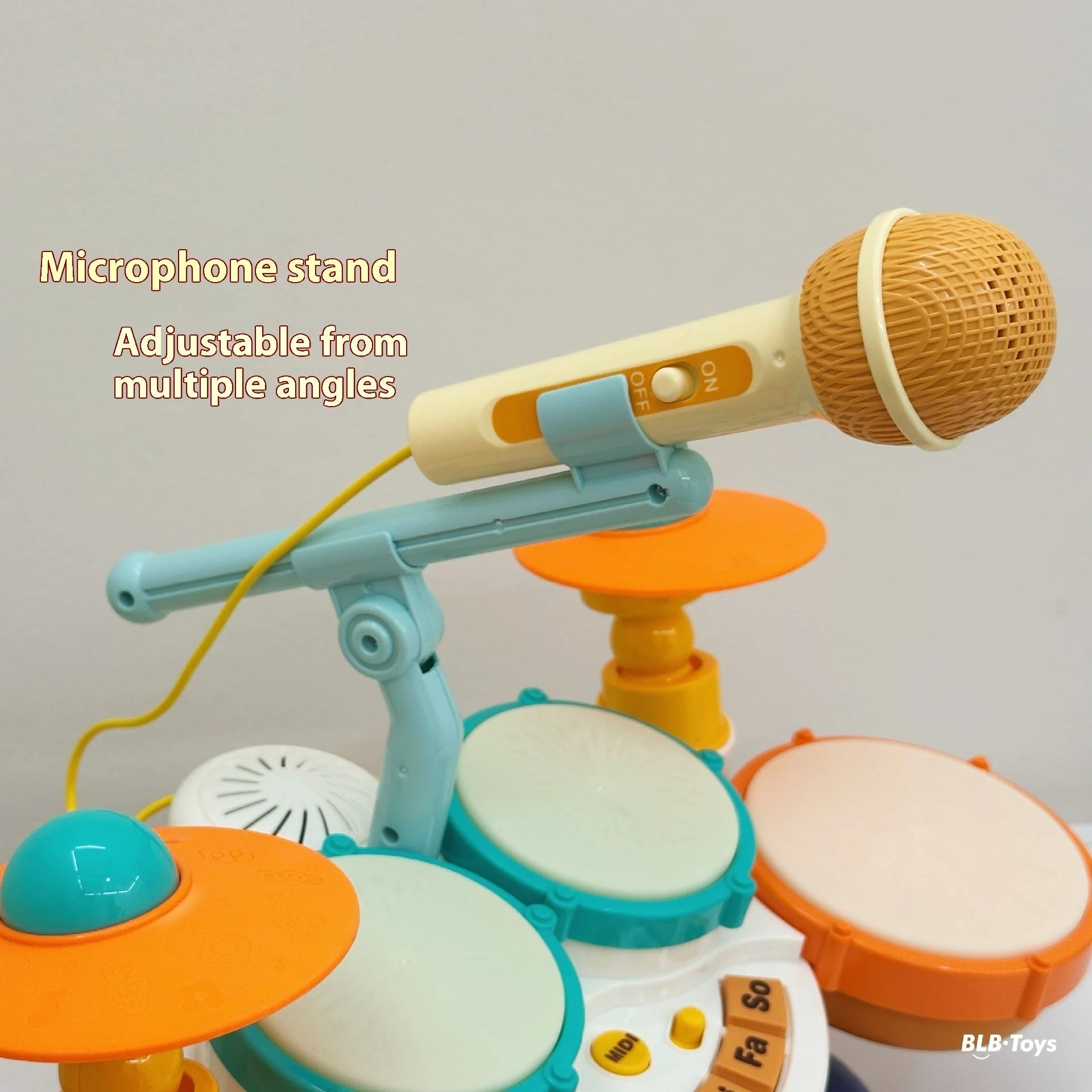 Children's Simulation Jazz Drum Kit Early Education Music Toys - Image 2