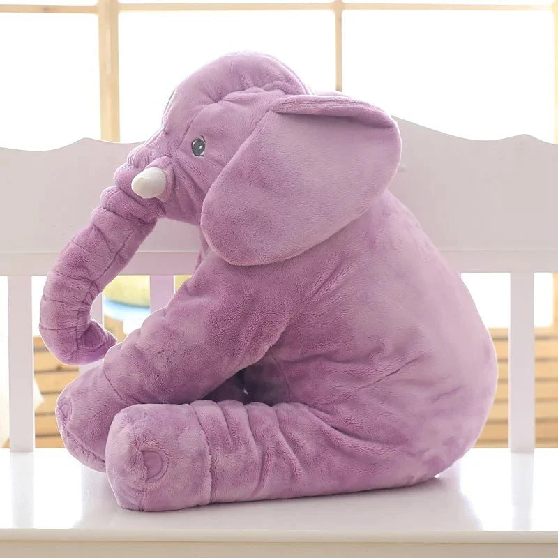 Children's Soothing Elephant Plush Toy Pillow - Image 15