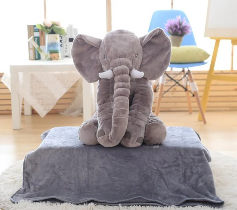 Children's Soothing Elephant Plush Toy Pillow - Image 7