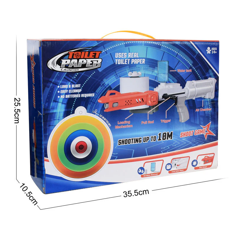 Children's Toilet Paper Launcher Plastic Toy - Image 3