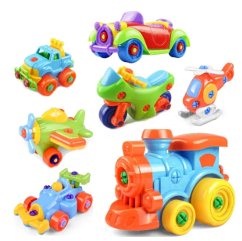 Children's Toys Detachable and Assembled Motorcycle Plastic Building Block Toys - Image 4