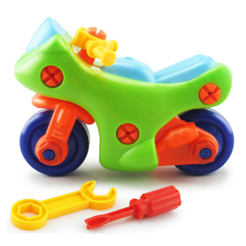 Children's Toys Detachable and Assembled Motorcycle Plastic Building Block Toys - Image 6