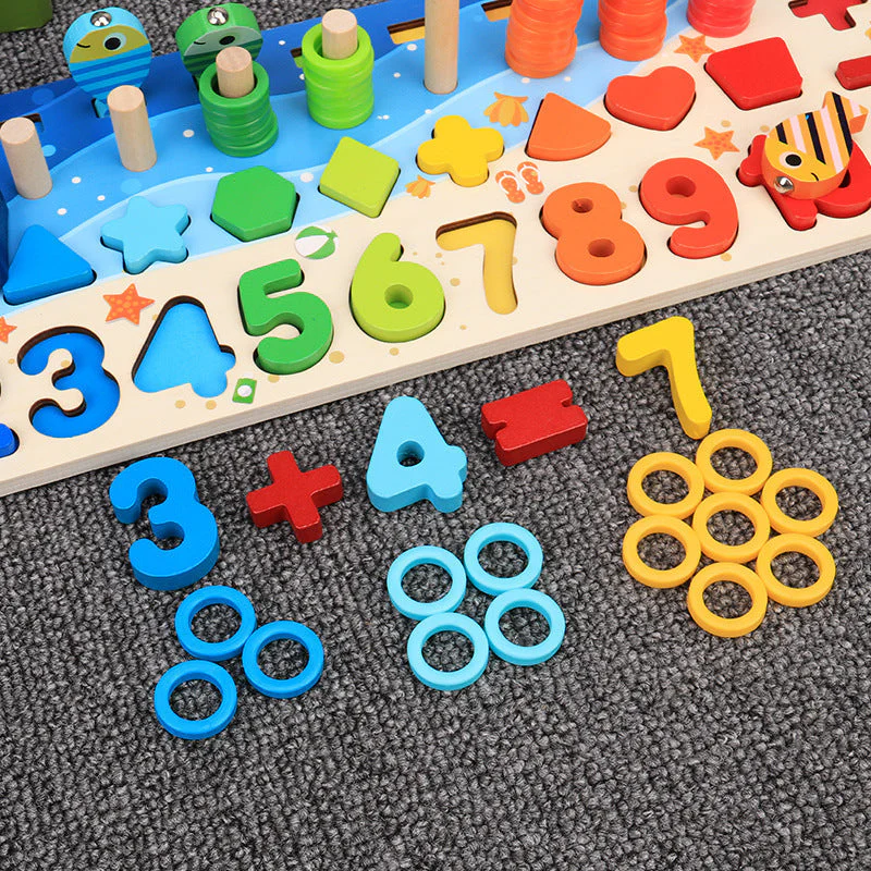 Children'S Toys, Puzzles, Puzzles, Baby Numbers, Early Education, Intellectual Development, Wooden 1 Toddler Boys - Image 3