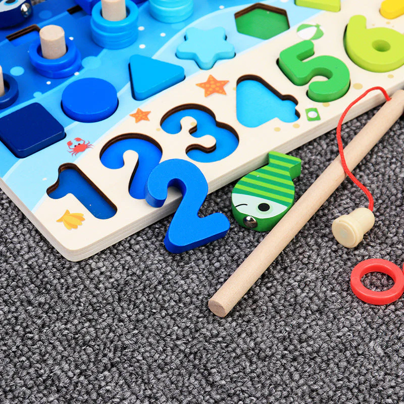 Children'S Toys, Puzzles, Puzzles, Baby Numbers, Early Education, Intellectual Development, Wooden 1 Toddler Boys - Image 4