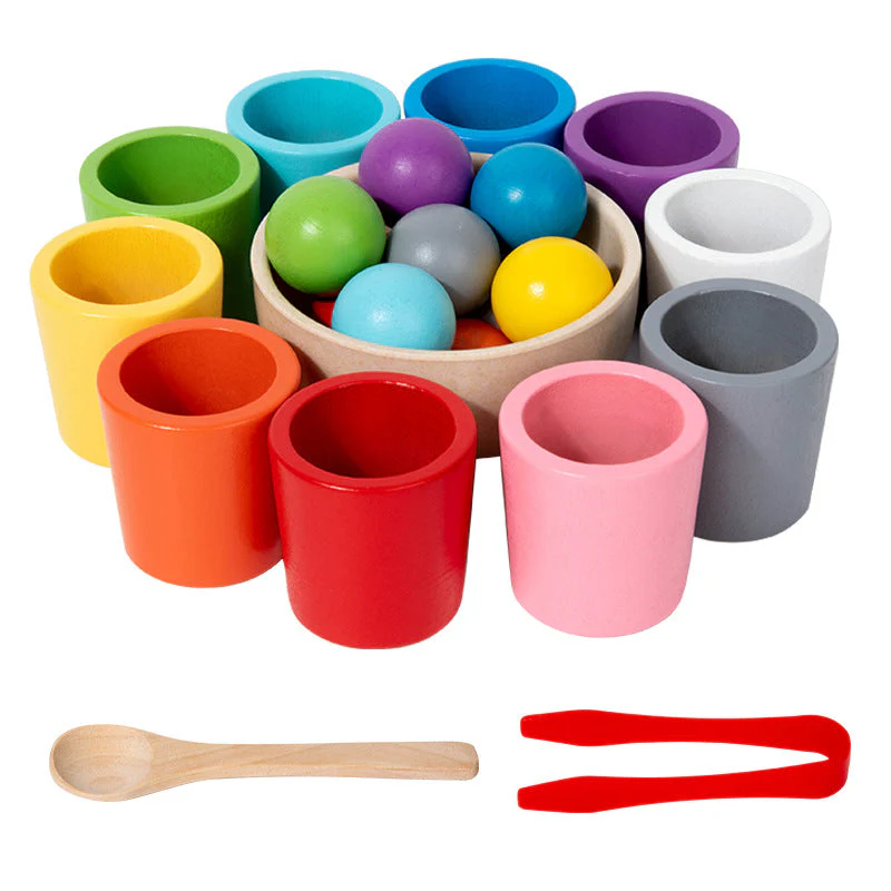 Children's Wooden Color Classification Cup Educational Toys - Image 5