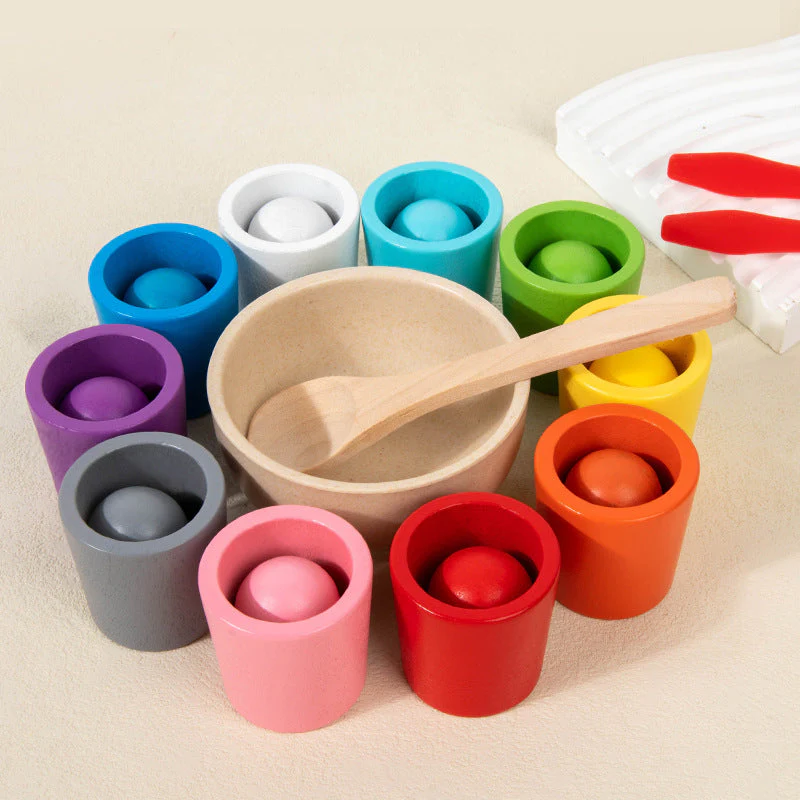 Children's Wooden Color Classification Cup Educational Toys - Image 6