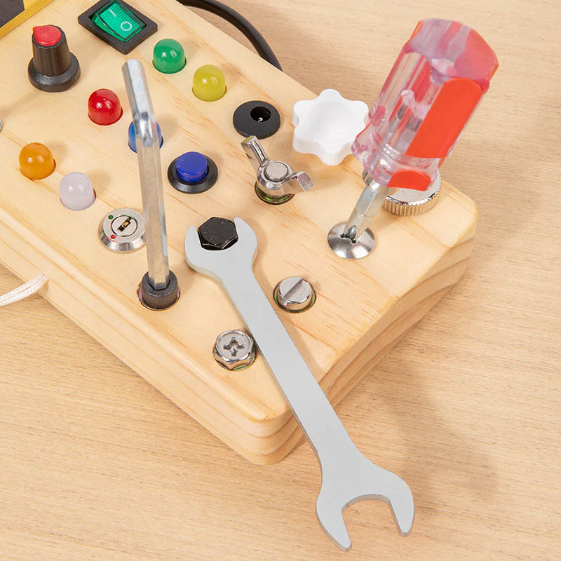 Children's Wooden LED Busy Board Creative Toys - Image 2