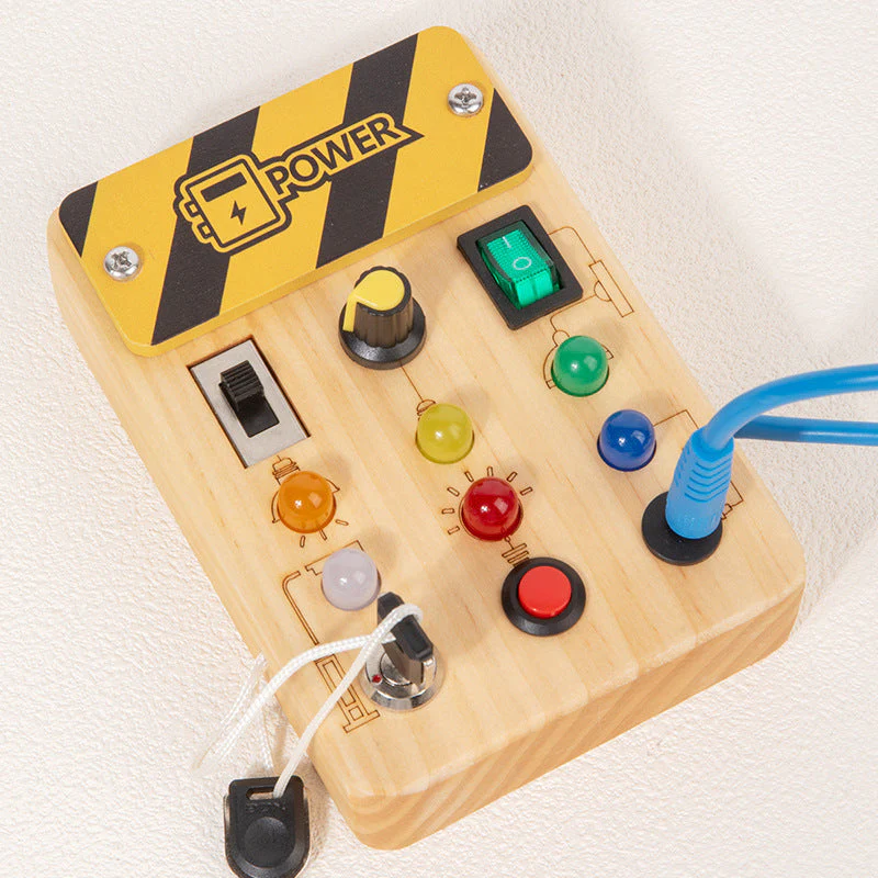 Children's Wooden LED Busy Board Creative Toys - Image 3