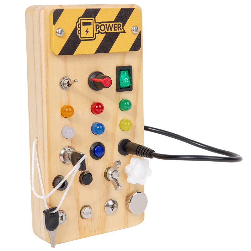 Children's Wooden LED Busy Board Creative Toys - Image 6