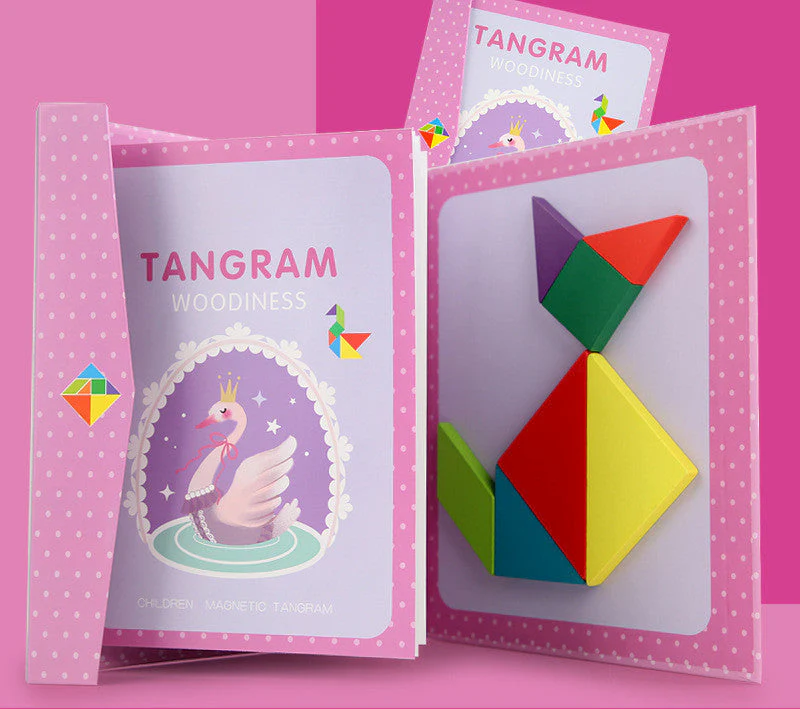 Children's Wooden Magnetic Tangram Educational Toy - Image 10
