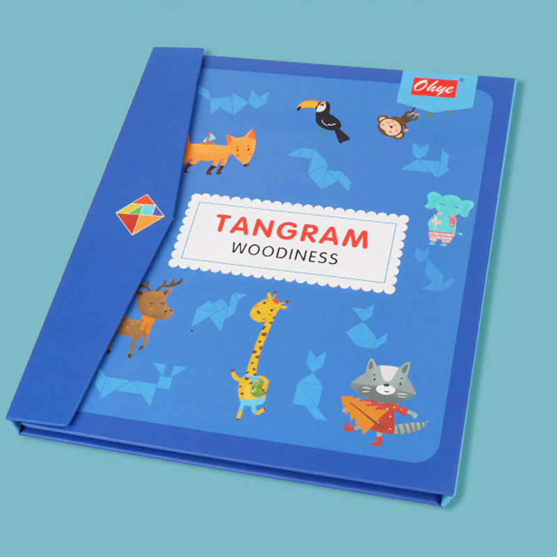 Children's Wooden Magnetic Tangram Educational Toy - Image 3