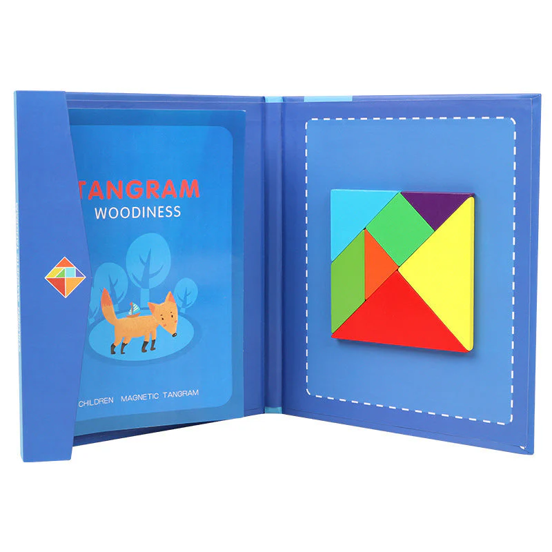 Children's Wooden Magnetic Tangram Educational Toy - Image 6