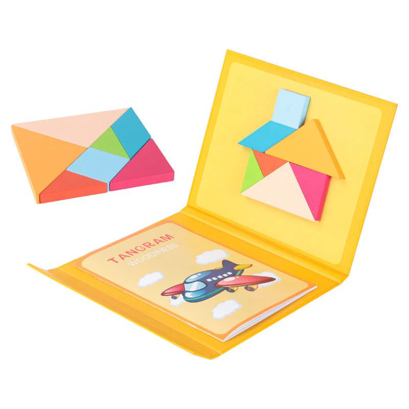 Children's Wooden Magnetic Tangram Educational Toy - Image 7