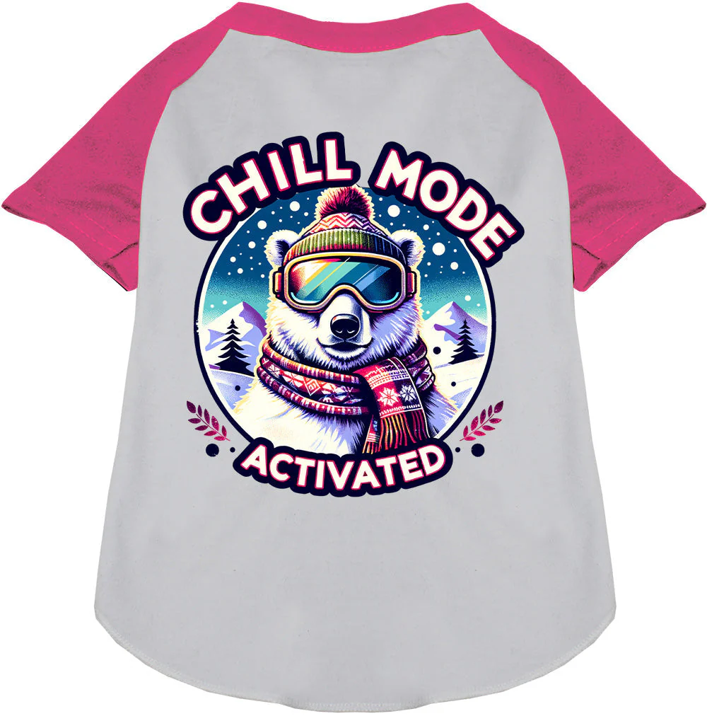 Chill Mode Activated Pet Raglan Shirt - Image 3