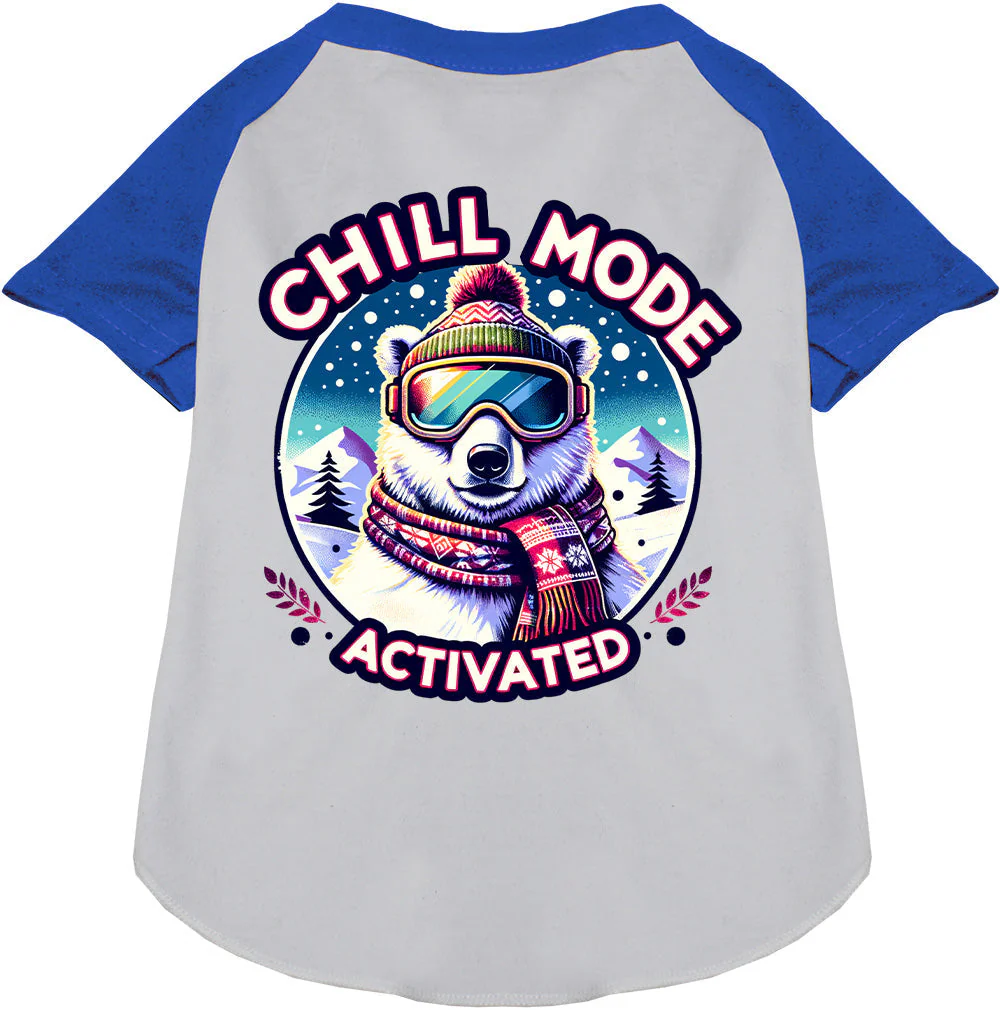 Chill Mode Activated Pet Raglan Shirt - Image 4