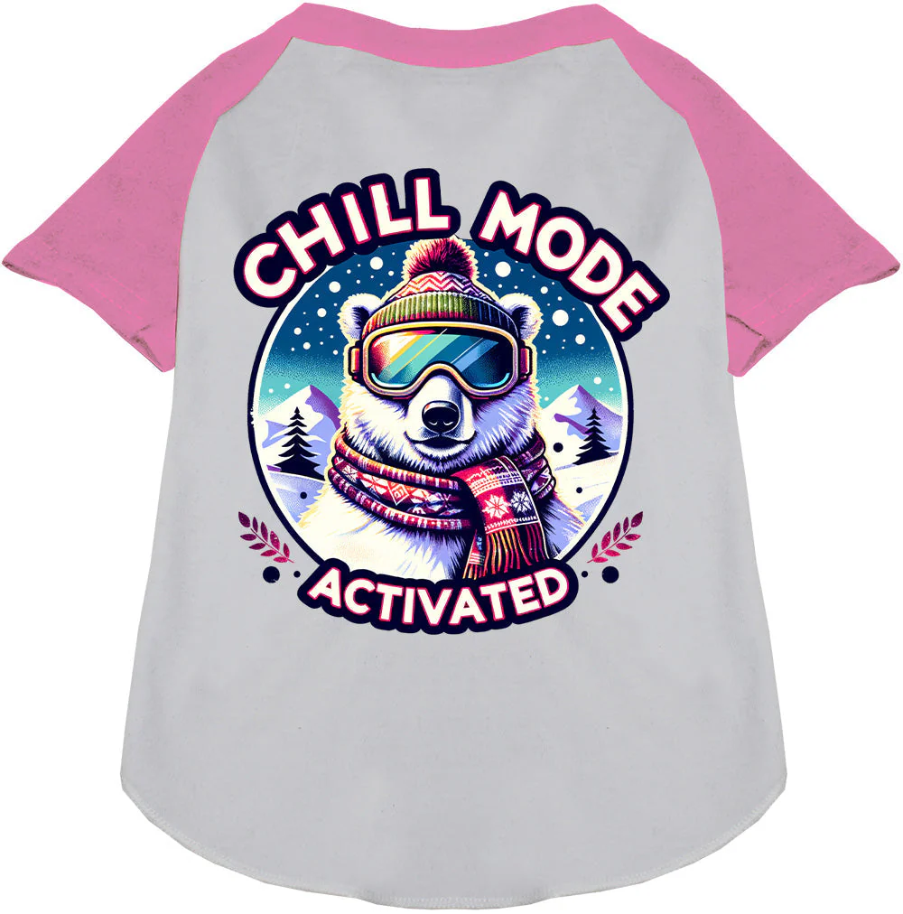 Chill Mode Activated Pet Raglan Shirt - Image 5