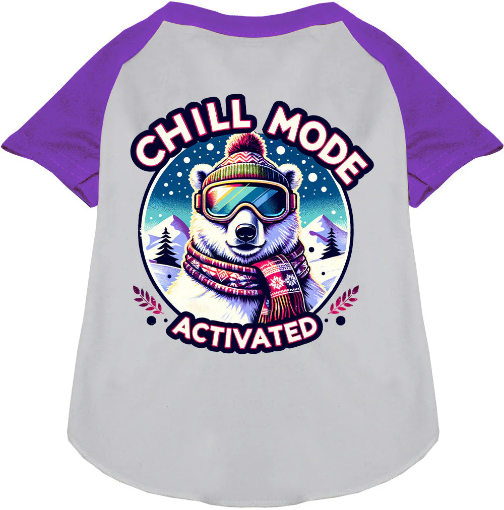 Chill Mode Activated Pet Raglan Shirt - Image 6